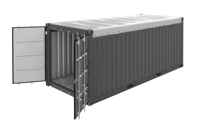 Container maritime de 20 pieds open top - Accès pratique pour marchandises volumineuses