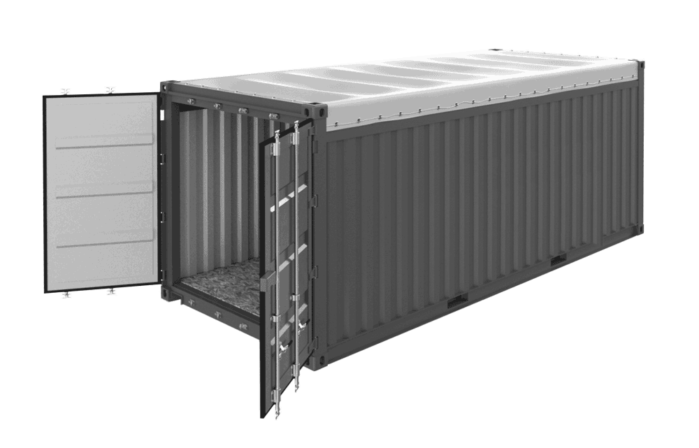 Container maritime de 20 pieds open top