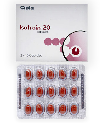 Schachtel Isotretinoin Tabletten