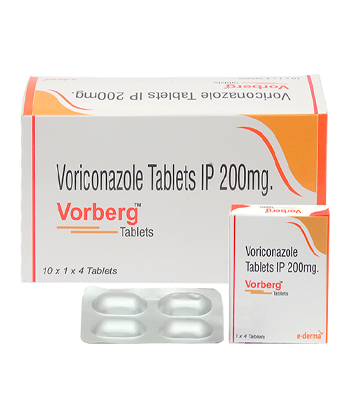 Vfend Packung und Tabletten