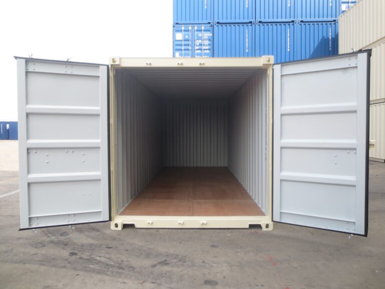 Vue aérienne du container installé en zone industrielle